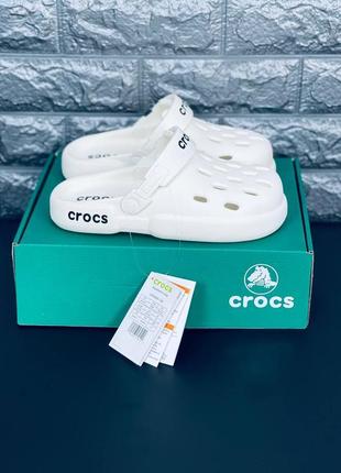 Шльопанці crocs жіночі, білі повсякденні шльопанці сланці капці5 фото