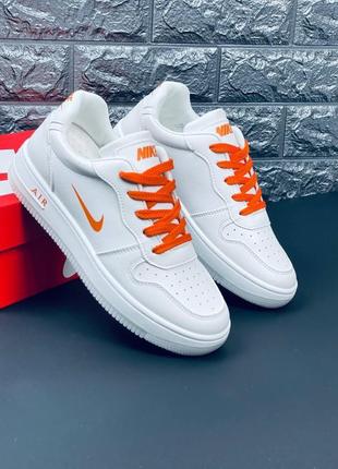 Кросівки чоловічі nike low af1, білі модні кросівки найк