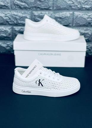 Кросівки calvin klein жіночі, білі якісні кросівки6 фото