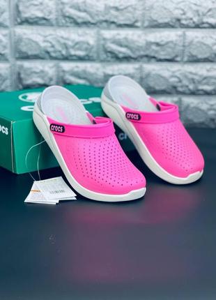 Шльопанці жіночі crocs, пляжні сабо шльопанці сланці капці крокси