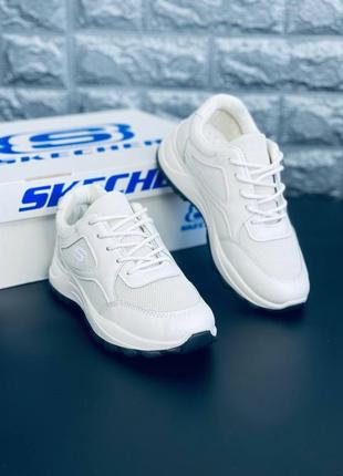Кросівки жіночі skechers usa, білі якісні кросівки2 фото