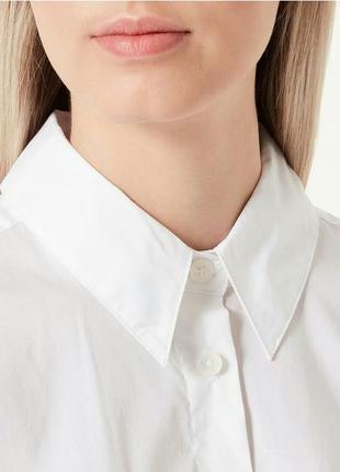 United colors of benetton стильна базова  повсякденна casual біла сорочка рубашка оверсайз oversize оригінал , р.м4 фото