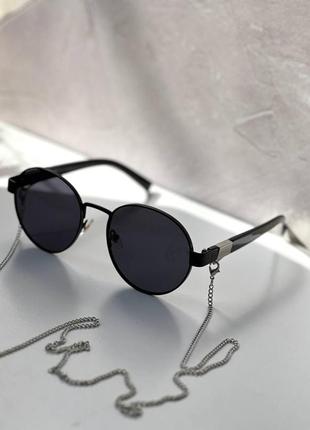 Солнцезащитные очки женские с цепочкой  защита uv4001 фото