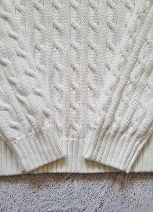 Вязаный винтажный свитер ralph lauren burberry saint laurent tommy hilfiger (m/l)7 фото