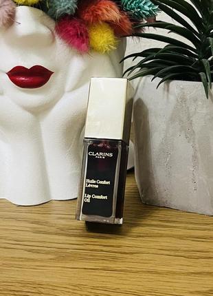Оригінал clarins lip comfort oil олія для губ 03 red berry1 фото