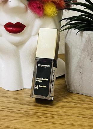 Оригінал clarins lip comfort oil олія для губ 08 blackberry