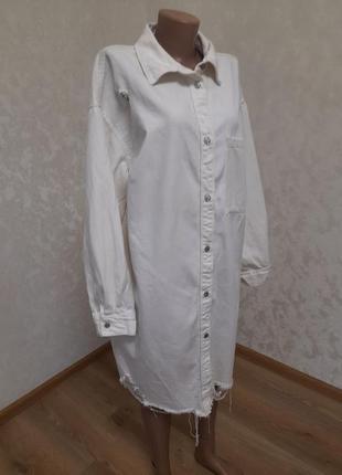 Нейгрово стильный удлиненный пиджак куртка платье свободный оверсайз деним6 фото