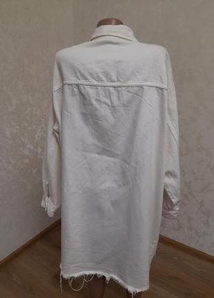 Нейгрово стильный удлиненный пиджак куртка платье свободный оверсайз деним4 фото