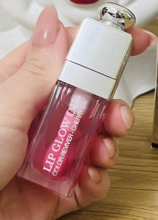 Оригінал dior dior addict lip glow oil олійка для губ 007 raspberry2 фото