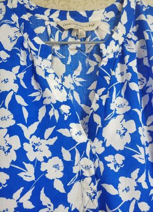 Casual collection by f&f стильна сорочка блузка квітковий принт квіти бренд casual collection by f&f, р.124 фото