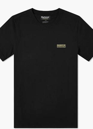 Футболка barbour international small logo tee black оригінальна