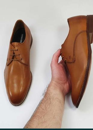 Безупречные классические кожаные туфли немецкого бренда мужской обуви gordon &amp; bros.4 фото