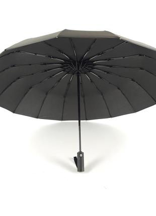 Качественный мужской большой зонт автомат от universal на 16 спиц, антишторм