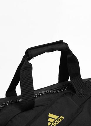 Сумка-рюкзак (2 в 1) із золотим логотипом kickboxing  ⁇  чорний  ⁇  adidas adiacc052kb5 фото