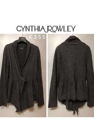 Cynthia rowley дизайнерський в'язаний кардиган джемпер тепла шерсть ангора gortz owens