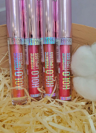 ⭐блиск для губ bless beauty holo prismatic lip gloss 02,04.⭐3 фото