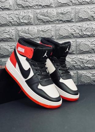 Кросівки чоловічі air jordan 1 mid infrared, кроси джордан 2023