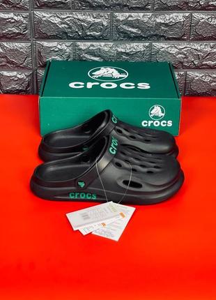 Шльопанці жіночі crocs, чорні пляжні шльопанці сланці капці3 фото