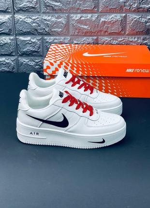 Кросівки жіночі nike air force af1, білі зручні кросівки