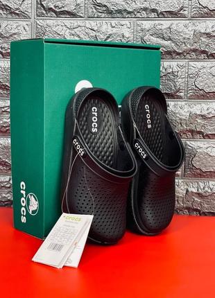 Шльопанці чоловічі crocs literide 360, пляжні шльопанці сланці кр8 фото