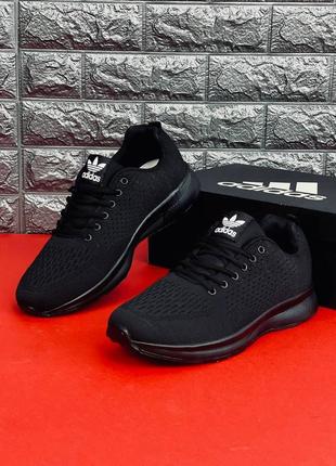 Кросівки чоловічі adidas, чорні повсякденні кросівки адідас6 фото