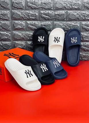 Шльопанці new york yankees чоловічі, стильні шльопанці сланці кап