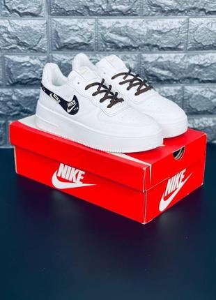 Force air nike paris кросівки жіночі, білі модні кросівки5 фото