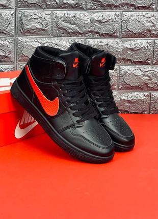 Кроссовки nike high og женские, черные качественные кроссы найк1 фото