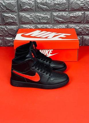 Кроссовки nike high og женские, черные качественные кроссы найк3 фото