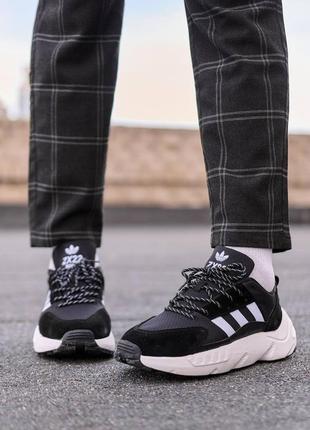 Мужские adidas zx22 boost black white