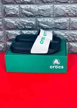 Пляжні шльопанці жіночі crocs, стильні шльопанці сланці капці3 фото