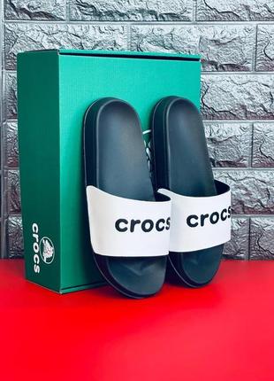 Шльопанці crocs жіночі, чорні повсякденні шльопанці сланці капці6 фото