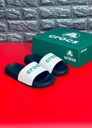 Шльопанці crocs чоловічі, літні пляжні шльопанці сланці крокси2 фото