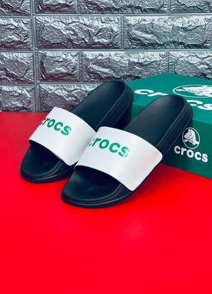 Шльопанці crocs чоловічі, літні пляжні шльопанці сланці крокси4 фото