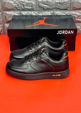 Кросівки чоловічі jordan, класичні чорні кроси джордан4 фото