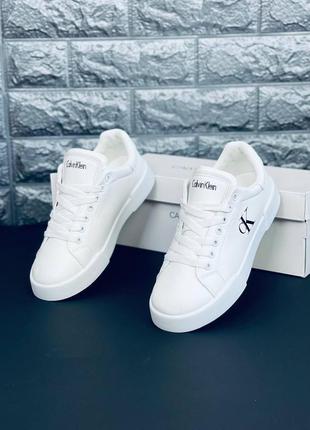 Кросівки calvin klein жіночі білі стильні кроси топ продажів!6 фото