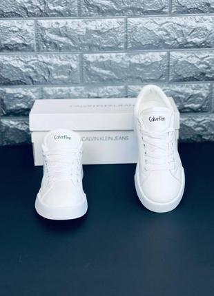Кросівки calvin klein жіночі білі стильні кроси топ продажів!8 фото