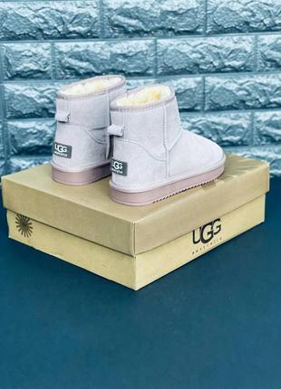 Ugg australia чоловічі уги, зимові бежеві замшеві уги 36-457 фото