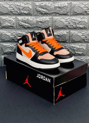 Кросівки жіночі air jordan 1 nigh gatorade orange peel джордан6 фото