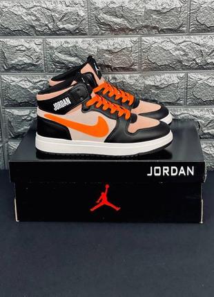 Кросівки жіночі air jordan 1 nigh gatorade orange peel джордан7 фото