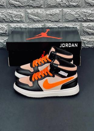 Кросівки жіночі air jordan 1 nigh gatorade orange peel джордан8 фото