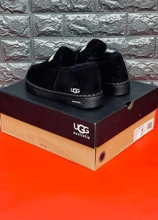 Ugg australia тапочки жіночі, зимові чорні капці на хутрі угг6 фото