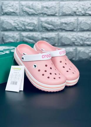 Crocs crocband шльопанці жіночі, пляжні шльопанці сланці крокси