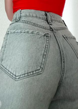 Сірі джинси мом2 фото