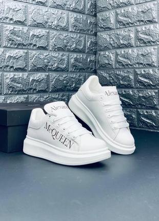 Кросівки жіночі alexander mcqueen, білі зручні кросівки2 фото