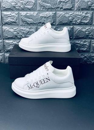 Кросівки жіночі alexander mcqueen, білі зручні кросівки6 фото