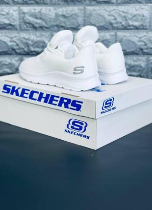 Кросівки літні жіночі skechers, повітропроникна наскрізна сітка с3 фото