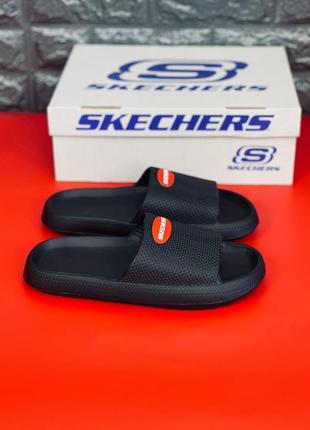 Шльопанці чоловічі skechers, пляжні шльопанці сланці капці скечер2 фото