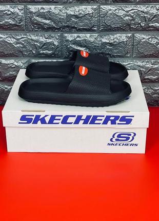 Шльопанці чоловічі skechers, пляжні шльопанці сланці капці скечер3 фото