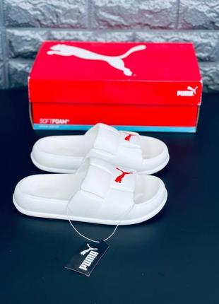 Puma bubble dubble шльопанці жіночі, пляжні стильні шльопанці пум